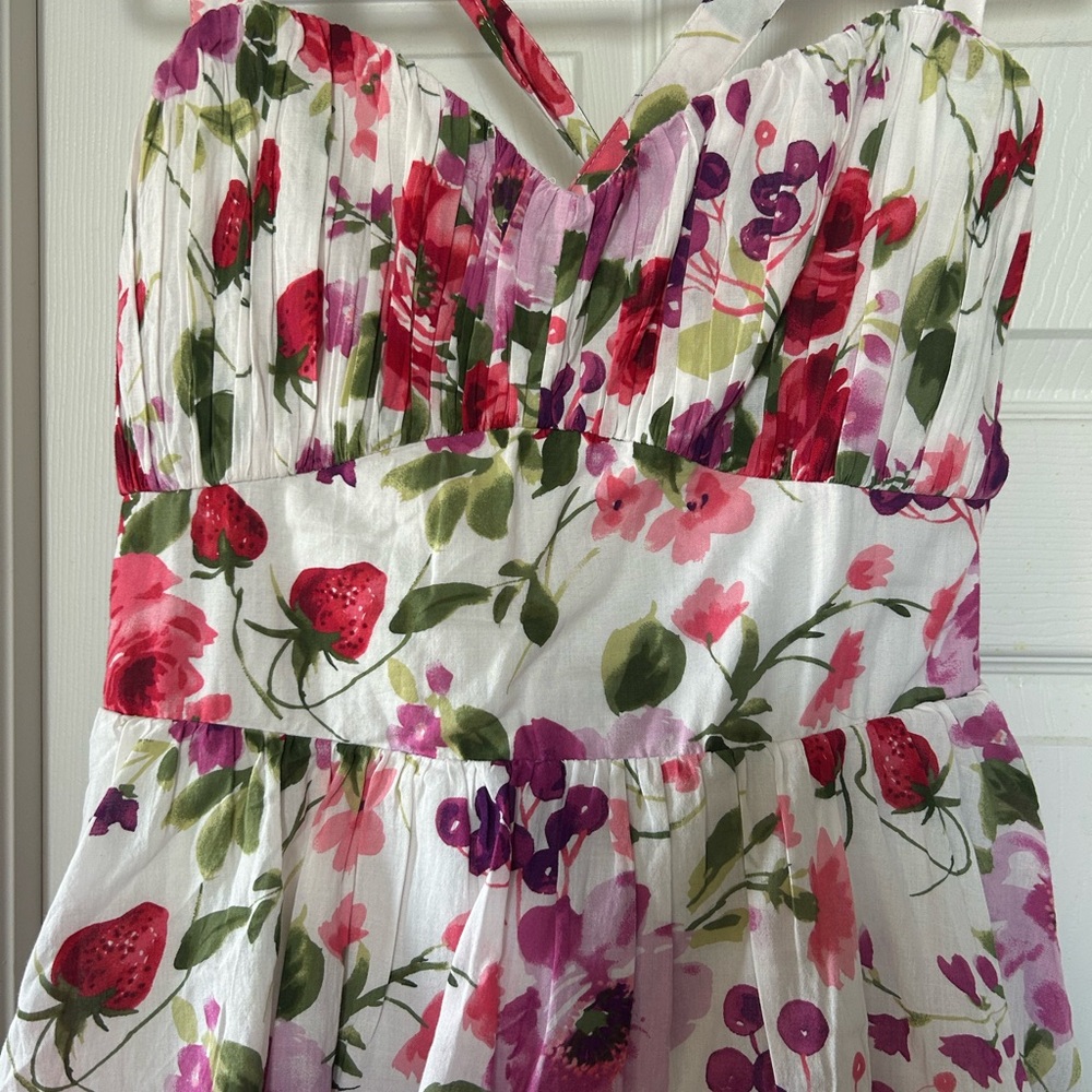 Abercrombie & Fitch Floral Maxi Dress - Pink and Green - Picture 2 of 4